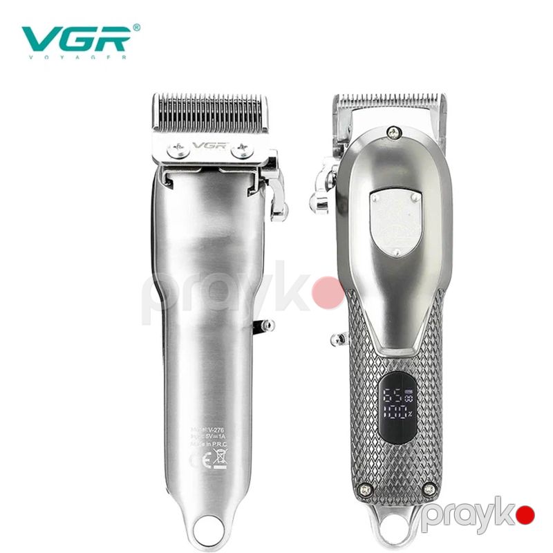 VGR V-276 Tənzimlənən Metal Saç Təraş Maşını Simsiz LED Displeyli Peşəkar Elektrikli Trimmer — Usturalar, trimmerler və epilyatorlar, Bakı (6)