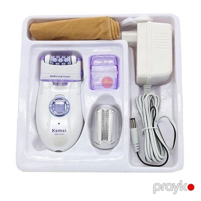 Kemei KM-2668 - Epilyator Çoxfunksiyalı Elektrikli Bədən Epilyatoru — Usturalar, trimmerler və epilyatorlar, Bakı (5)