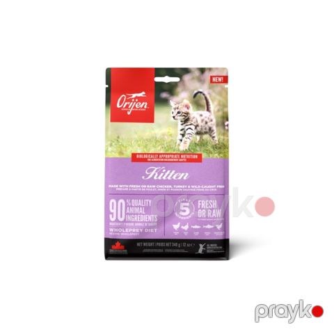 Quru yem Orijen pişik balaları üçün hindtoyuğu, toyuq və balıq ilə 1.8 kq — Bakı