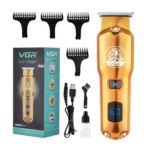 VGR V-927 Professional Yenidən Doldurulan Kişi Saç Kəsicisi LCD Displeyli Elektrikli Saç Kəsmə Makinası Kişi Qulluq Təraş Trimmeri — Bakı
