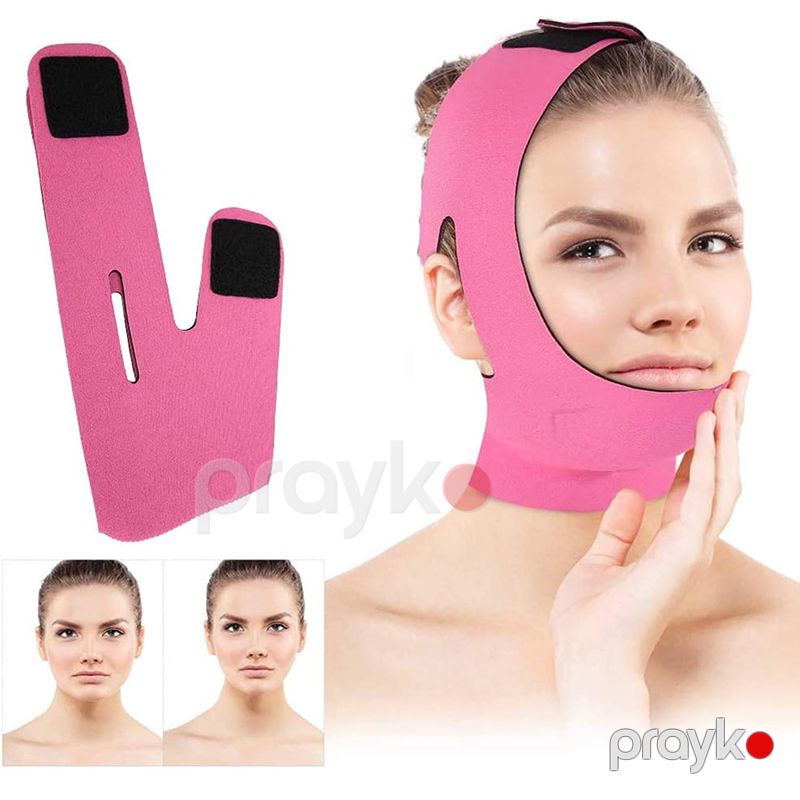 Üz Arıqladıcı Yanaq Maskası Pink Nəfəs Ala Bilən Çənə Korseti Buxaq Qırış Əleyhinə Yuxu Maskası Qayışı — Gözəllik və səhiyyə, Bakı (5)
