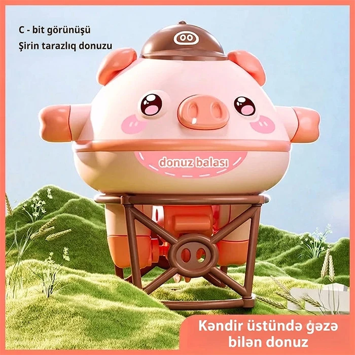 İnteraktiv Balans Oyuncağı "Kəndirbaz Donuz" Uşağınız üçün ən faydalı hədiyyə — Mallar, Bakı (5)