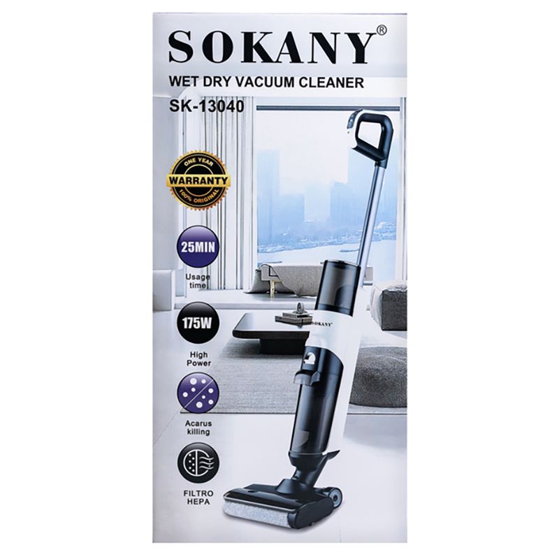 Sokany SK-13040 Simsiz Tozsoran Şaquli Əl Tozsoranı Yaş Və Quru Təmizləmə Üçün Tozsoran — Tozsoran, Bakı (7)