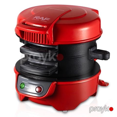 RAF R.666 Çoxfunksiyalı Elektrikli Toster Sandvic Burger Hazırlayan Toster 600W Yumurta Burger Hazirlayıcı Mini Toster — Bakı