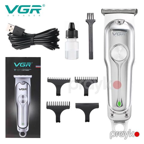 VGR Yüksək Keyfiyyətli Saç Kəsmə Makinası USB Təkrar Doldurula Bilən Professional Elektrikli Saç Kəsmə Makinası — Bakı