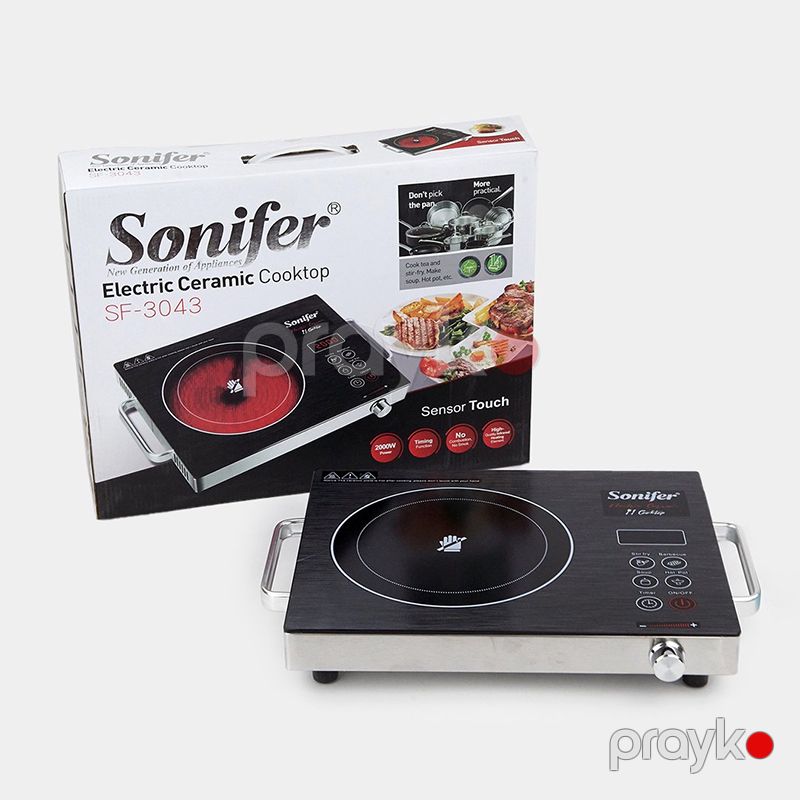 Sonifer SF-3043 Keramika Səthli Elektrik Sobası Qızdırıcı Elektrikli Bişirmə Pilitəsi 2000W — Plitələr, Bakı (3)