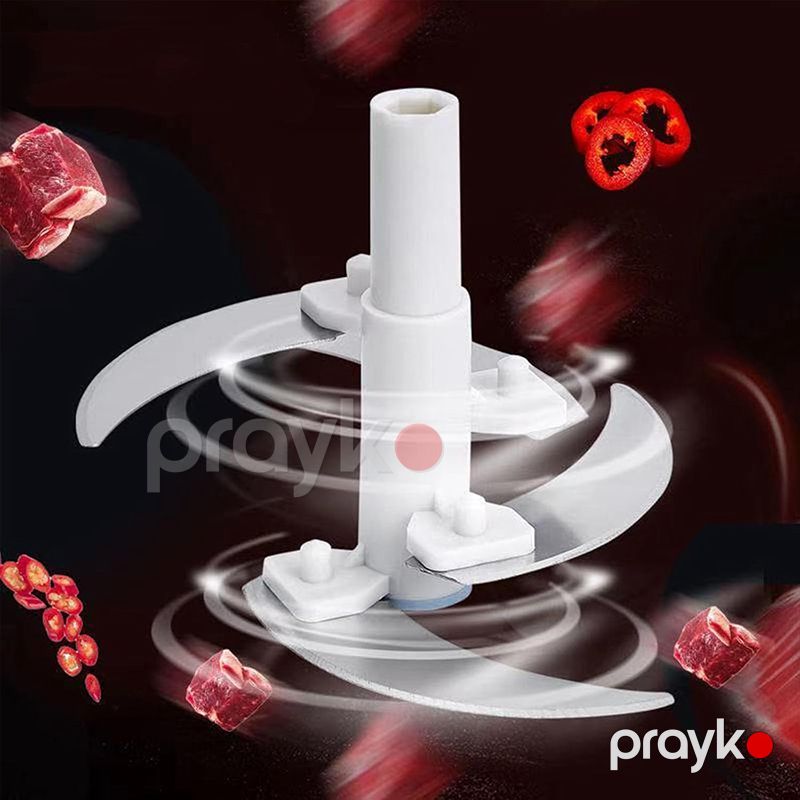 2L Əl ilə Soğan Doğrayıcı Tərəvəz Üyüdücü, Ət, Meyvə və Tərəvəz doğrayıcı Paslanmayan Polad Bıçaqlı doğrayıcı əl blenderi — Ev texnikası, Bakı (3)