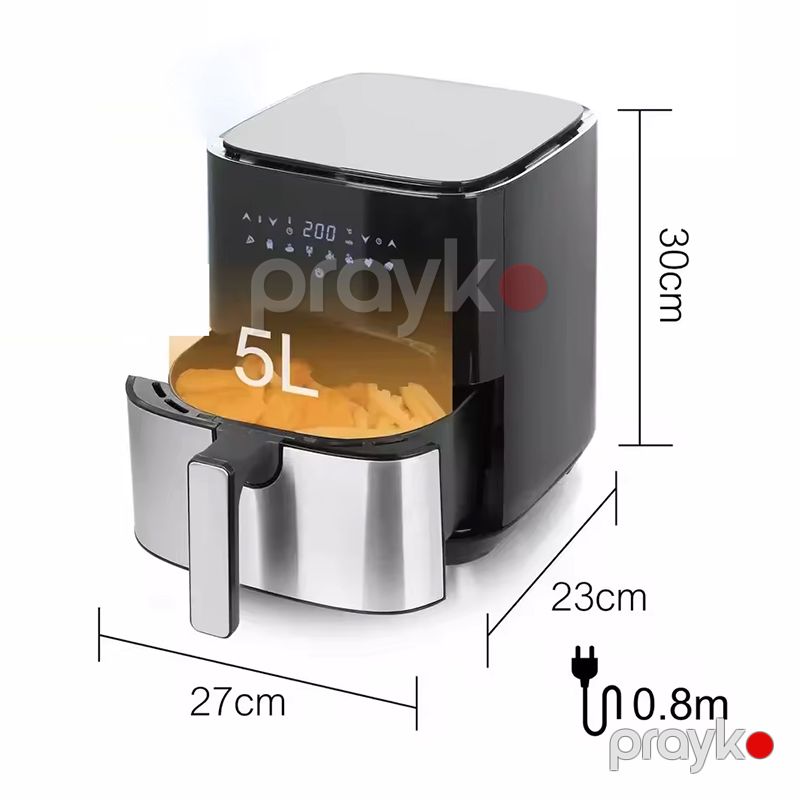 Sonifer SF-1014 Çoxfunksiyalı Sensorlu Ekranlı Elektrikli Qızardıcı 1450W Gücündə Airfryer Tutum 5L — Digər mətbəx texnikası, Bakı (4)