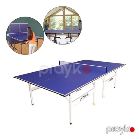 Tənzimlənən Stiga Qatlana Bilən Qapalı Stolüstü Tennis Masası Tək istifadə Üçün Qatlana Bilən Davamlı Teniz Stolu — Bakı