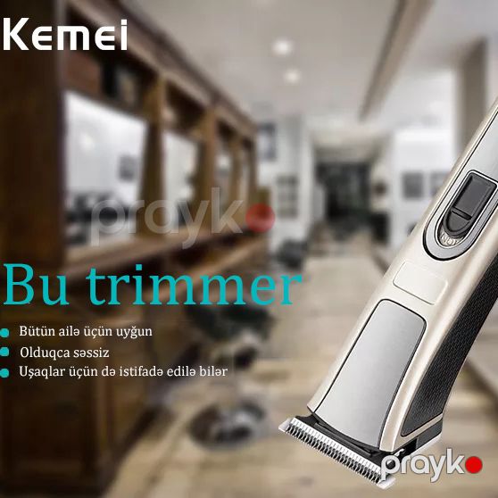 Kemei 5017 saç kəsici simsiz saqqal saç kəsicisi kişilər üçün trimmer — Usturalar, trimmerler və epilyatorlar, Bakı (7)