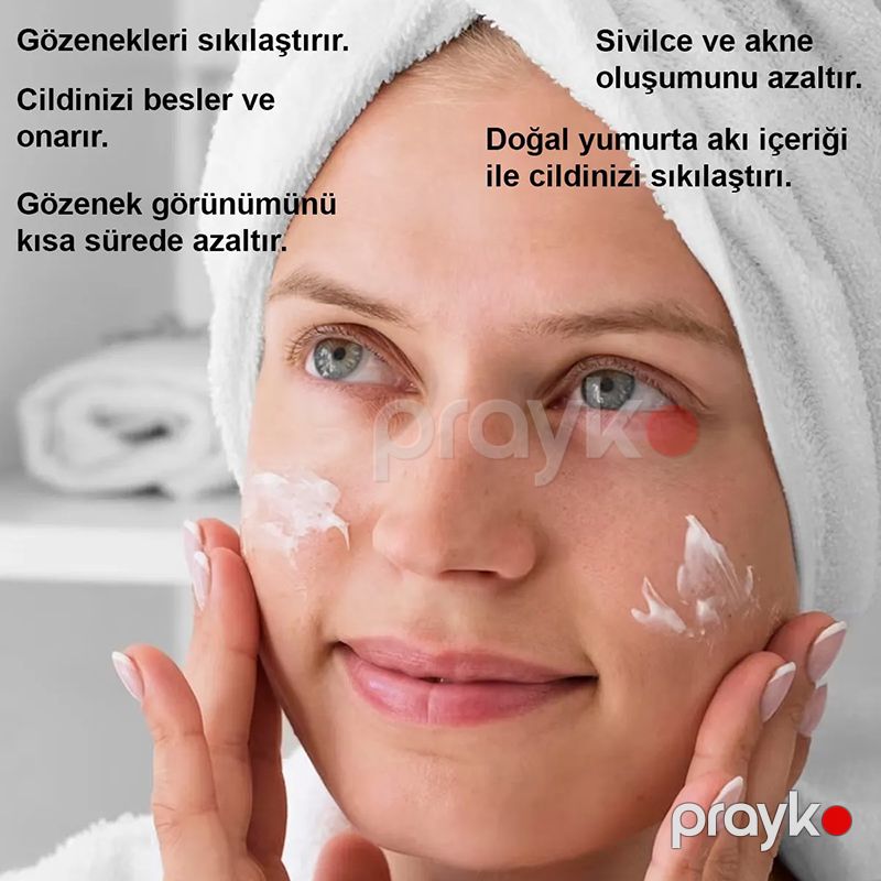 Bs Bubbles Cosmetic Pürüzsüz Dəri Üçün Soyula Bilən Yumurta Ağı Üz Maskası EGG Whıte Face Mask — Gözəllik və səhiyyə, Bakı (5)