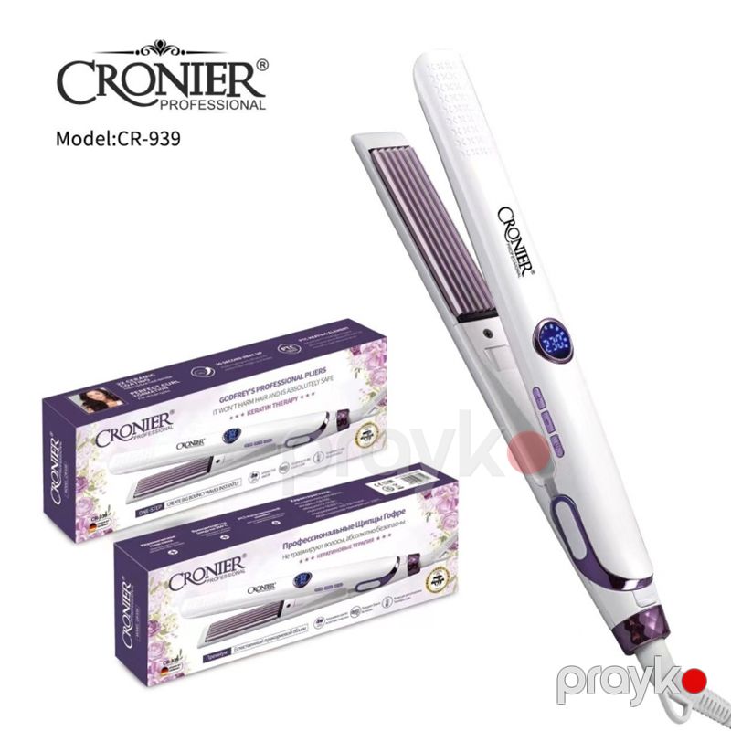 Cronier CR-939 Elektrikli Vafli Feni Qadınlar Üçün Saç Şəkilləndirici Fen — Fən, Bakı (3)