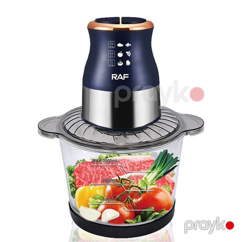 RAF R.7020 Elektrikli Qida Doğrayıcısı 3L Böyük Tutumlu Peşəkar Mətbəx Doğrayıcısı 800W — Blenderlər, xırdalayanlar və mikserlər, Bakı (2)