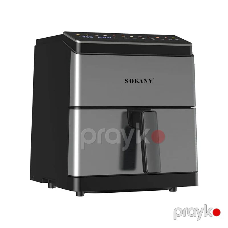 Rəqəmsal Fritür Sokany SK-10044 Çoxfunksiyalı 2200w 9.5L Paslanmayan Polad Qril Hava Fritöz Ağıllı Air Frey — Digər mətbəx texnikası, Bakı (3)