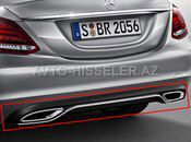 Mercedes-Benz W205 C205 Arxa Bufer Nikeli və Diffuser Xrom Kantı — Aga Autoparts — Body Parts