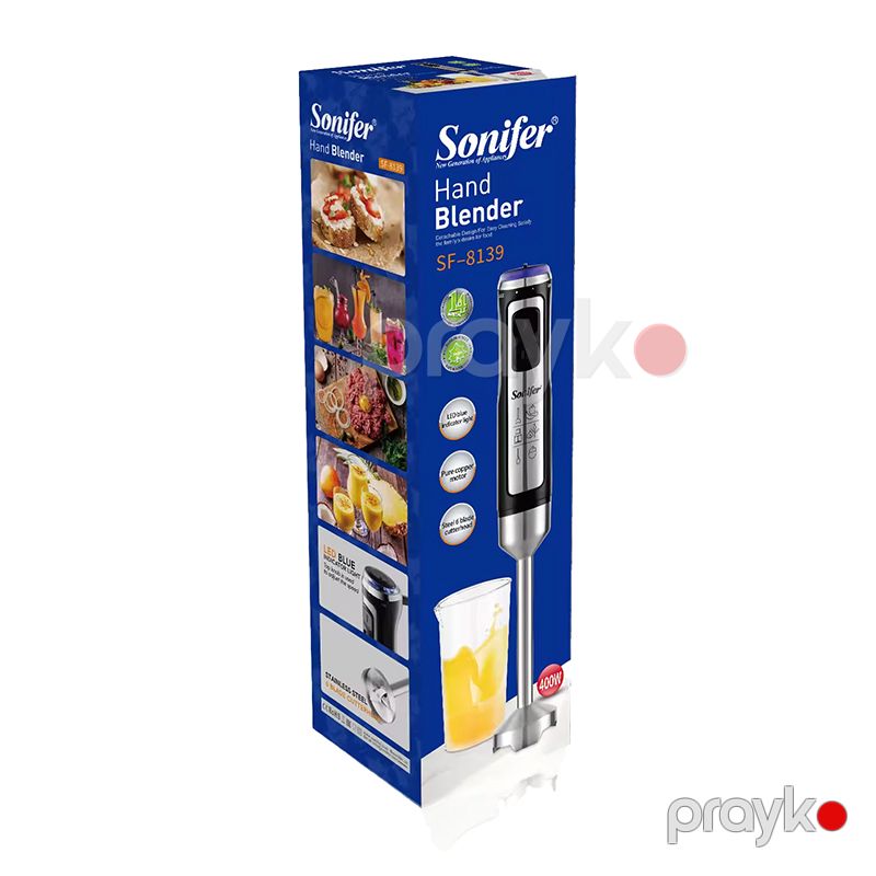 Sonifer SF8139 Çoxfunksiyalı Elektrikli Əl blenderi Yüksək Keyfiyyətli Portativ Əl Blenderi 400W — Blenderlər, xırdalayanlar və mikserlər, Bakı (5)