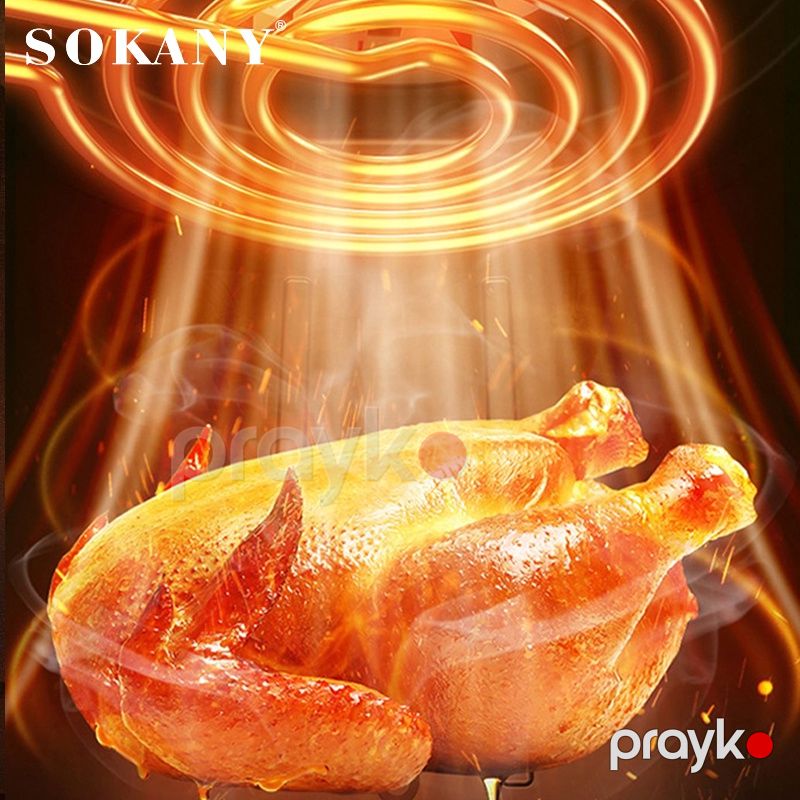 Sokany Yeni 7,5 Litrlik LED Ekranlı Yağsız Sağlam Bişirmək üçün Yüksək Keyfiyyətli Hava Fritözlü SK-10085 — Digər mətbəx texnikası, Bakı (3)