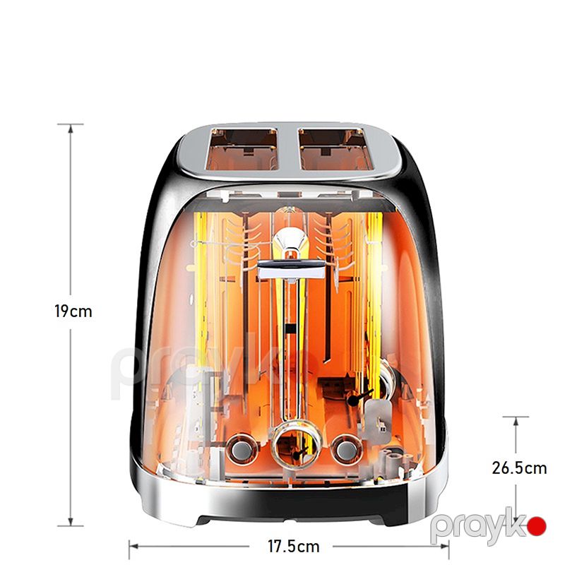 Dessini DS-3511 Elektrikli Toster 2 Dilim 7 Sürətli Çörək Qızardan 850W — Toster və vaflyasıcı, Bakı (5)