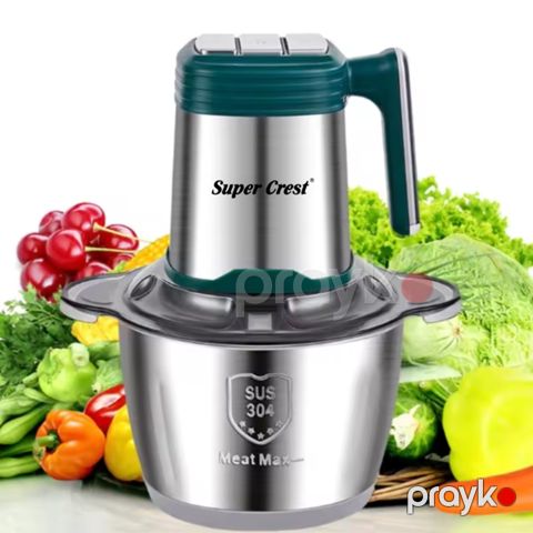Super Crest SCT-2007 Çoxfunksiyalı Elektrikli Tərəvəz Ət Doğrayıcı — Bakı