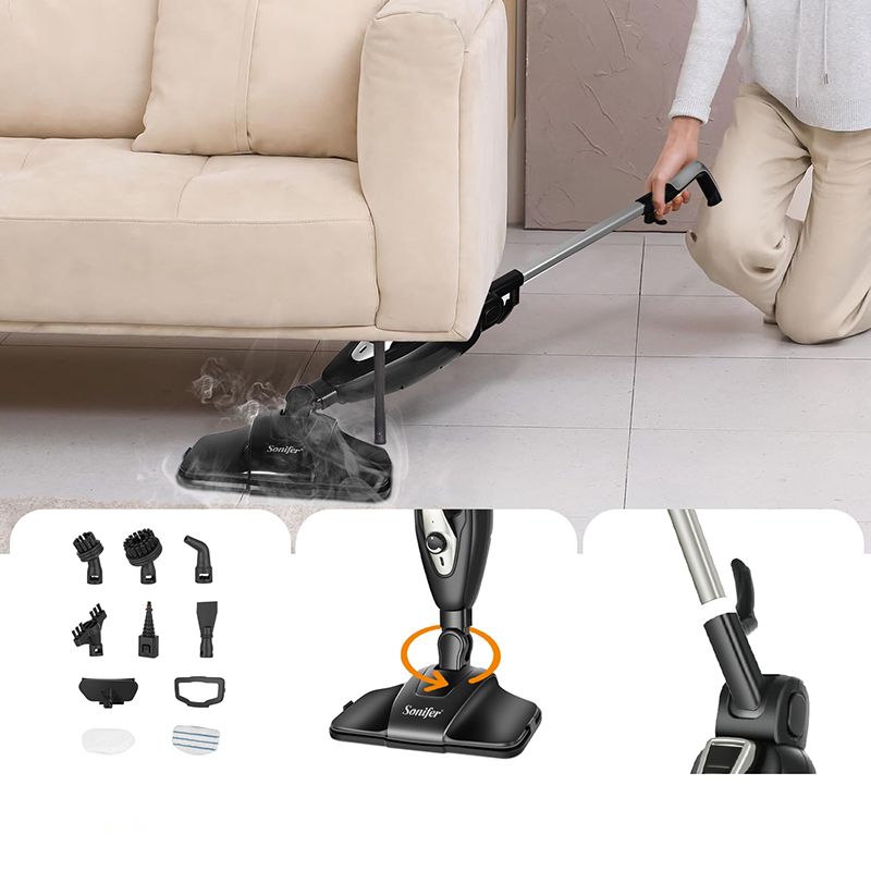 Buxar təmizləyici Sonifer SF-2253 Yeni Stil Elektrikli Xalça Təmizləyən Tozsoran Çoxfunksiyalı Buxarlı Döşəmə Təmizləyicisi — Tozsoran, Bakı (7)