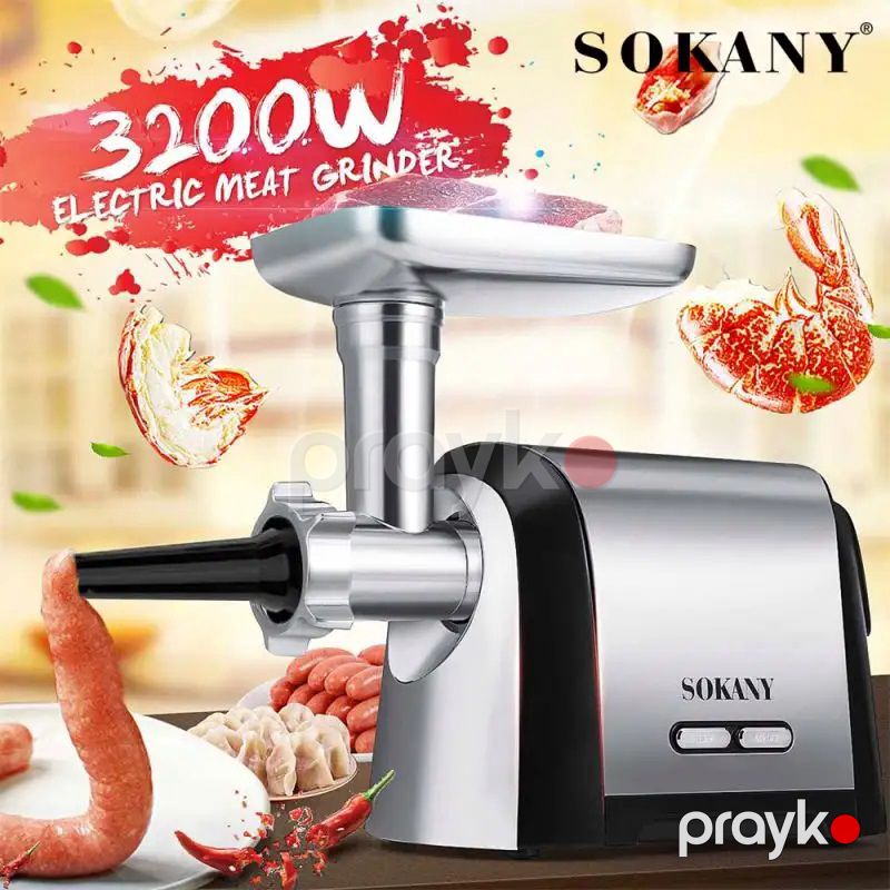 Sokany Çoxfunksiyalı Elektrikli Ətçəkən Populyar Mətbəx Professional Ətçəkən Maşın 3200 W Gücə Məxsus — Digər mətbəx texnikası, Bakı (3)