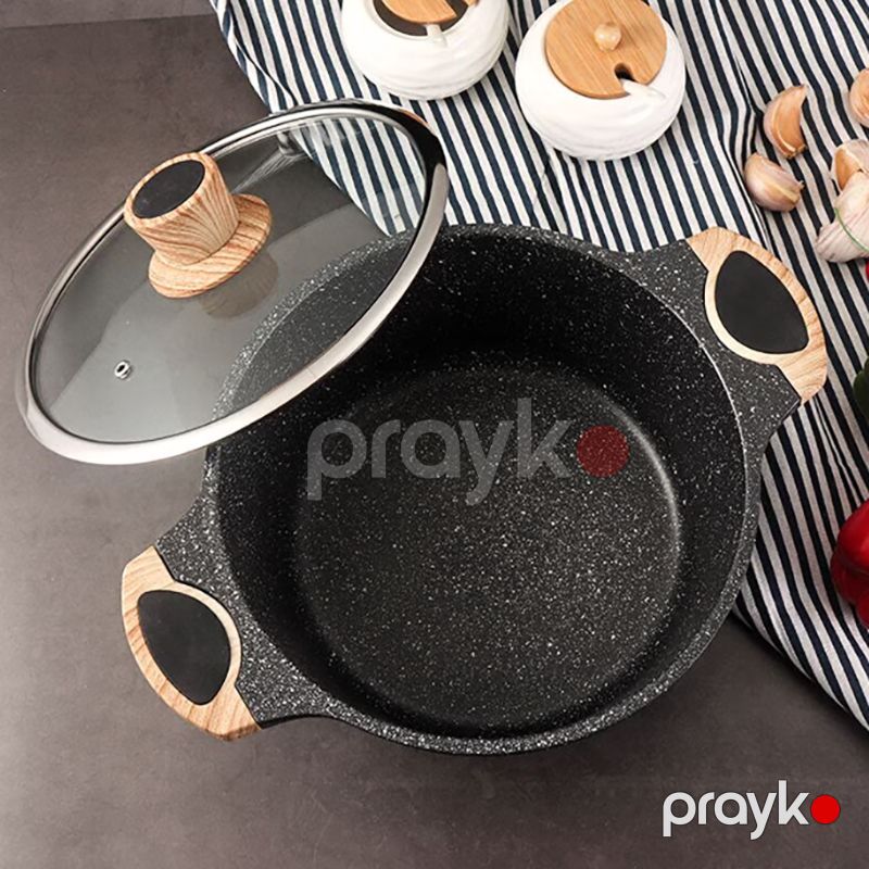 Honhey HH-CERTG24 Qazan 24 Sm Diametr Aluminium Qazan Tutum 4.2 L — Qablar və mətbəx əşyaları, Bakı (2)