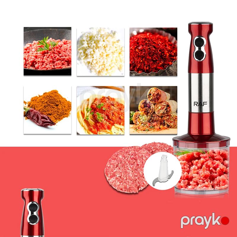 RAF R.296 Çoxfunksiyalı 4-ü 1-də Yumurta Çırpıcı Əl Blenderi Portativ Elektrikli Blender 1000W — Blenderlər, xırdalayanlar və mikserlər, Bakı (3)