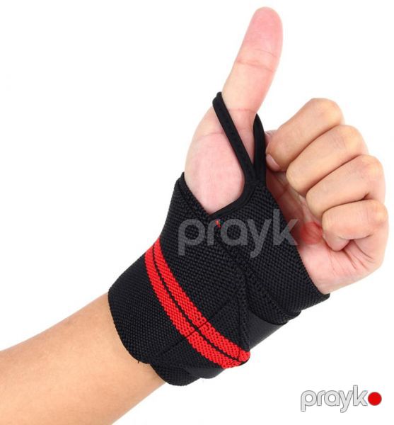 Ağırlıqqaldırma Pauerliftinq üçün Tənzimlənəbilən Elastik Qolbaq Bandajlar Kişilər və Qadınlar üçün Əl Dəstəyi Bandajı — Fitness və simulyatorlar, Bakı (3)