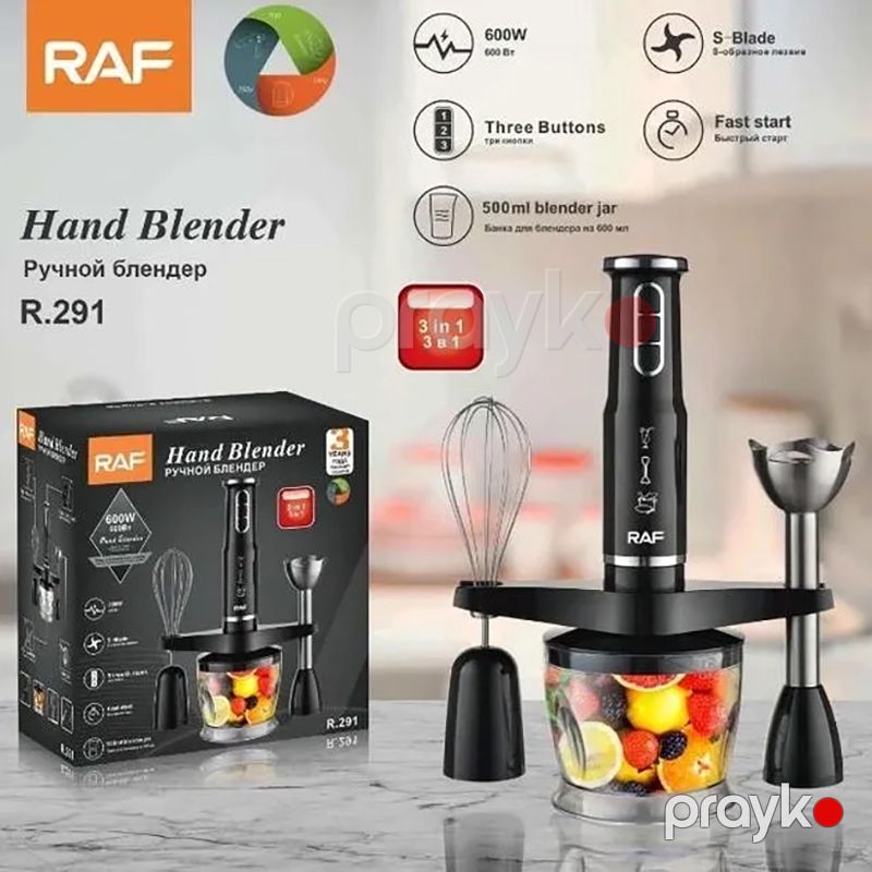 RAF R.291 Çoxfunksiyalı Blender Dəsti Yumurta Çırpıcı Blender Üç Sürət Ayarlı Blender 600W — Blenderlər, xırdalayanlar və mikserlər, Bakı (6)