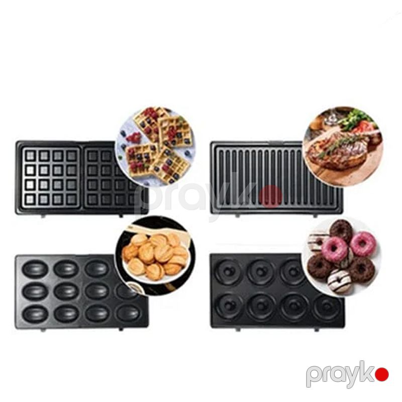 Sokany SK-B907 - 750 Watt 7 Funksiyalı Sendviç Hazırlayıcısı Toster Vafli Cihazı — Toster və vaflyasıcı, Bakı (4)
