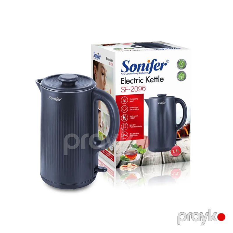 Sonifer SF-2096 Yüksək Keyfiyyətli Elektrikli Çaydan 1500W — Elektrik çaydanları və termoslar, Bakı (7)