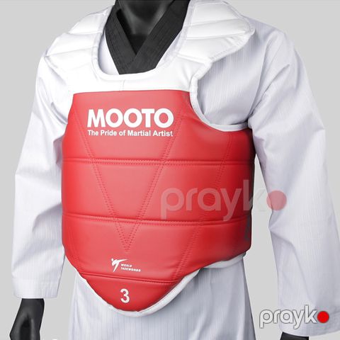 Mooto Taekvondo Sinə Qoruyucu Premium Karate Qoruyucu Jlet 3 Razmer Seçimi Ilə Mooto Extera Taekvondo Geyimi — Bakı