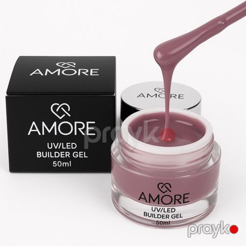 Dırnaqların qurulması və modelləşdirilməsi üçün gel Amore AB05 Rose Petal 50 ml — Bakı
