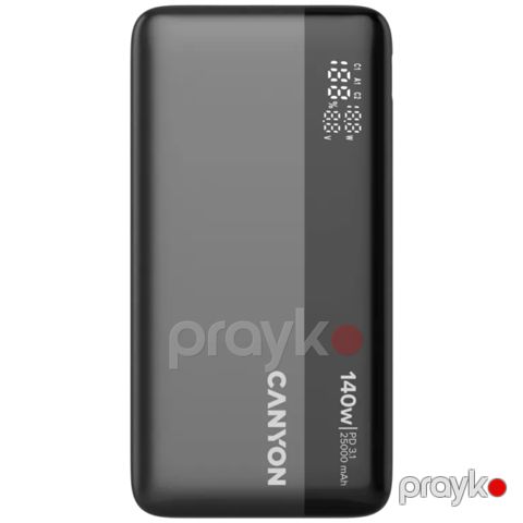 Power Bank Canyon OnPower 240 140W 25000 mAh CNS-CPB240 Dark Grey — Bakı