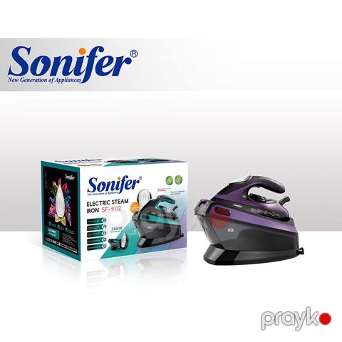 Sonifer SF-9112 Simsiz Keramika Buxar Ütü Simsiz Elektrikli Ütü — Bakı