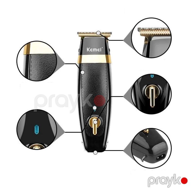 Kemei KM-1834 Professional Saç Saqqal Təraş Maşını Kişi Üçün Trimmer — Usturalar, trimmerler və epilyatorlar, Bakı (4)