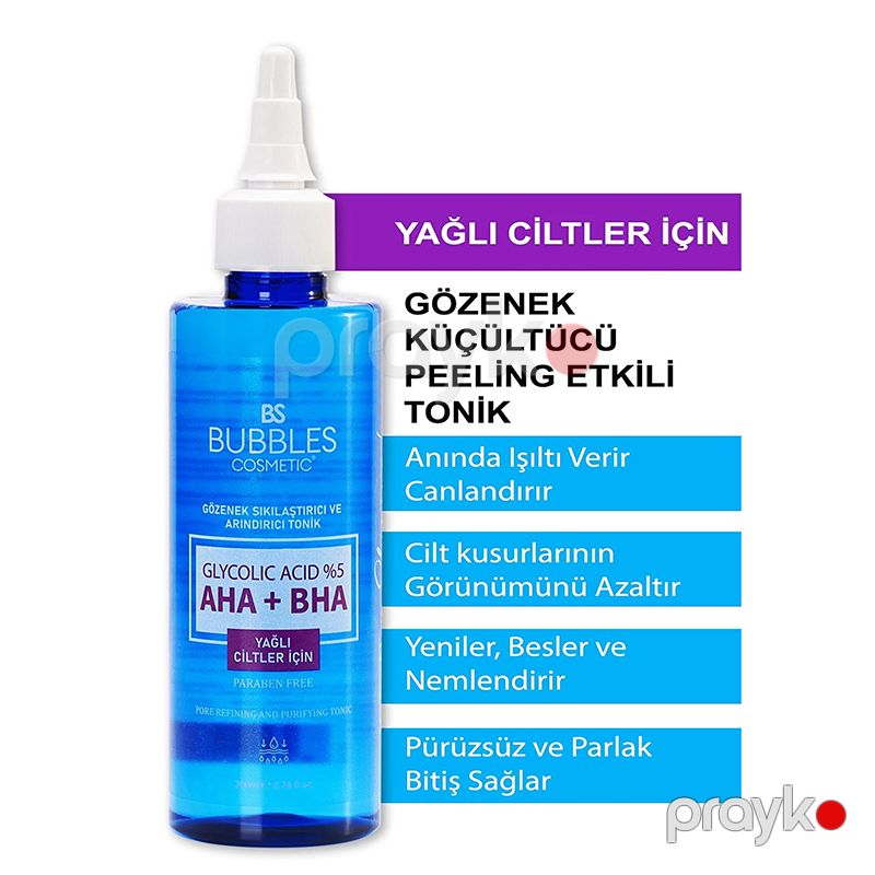 Bs Bubbles Cosmetic Yağlı Dərilər Üçün Tonik Aha+bha Paraben Free 200ml Üzə Qulluq Üçün Gel Qlikolik Turşu 5% — Gözəllik və səhiyyə, Bakı (2)