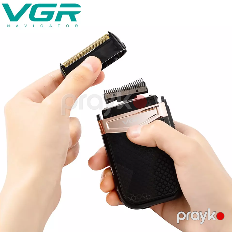 VGR-331 Elektrikli Təraş Aparatı Mini Üz Təraş Avadanlığı Yenidən Doldurulan Portativ Trimmer — Usturalar, trimmerler və epilyatorlar, Bakı (3)