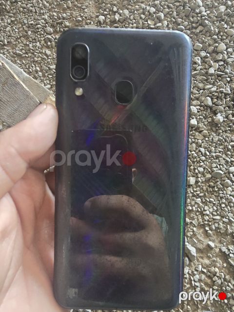 Samsung Galaxy A40, 64 GB, rəng - Göy, Barmaq izi — Göygöl