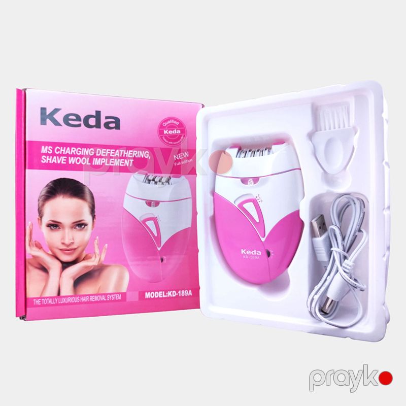 Qadın Epilyatoru Keda KD-189A Bütün Ayaq, Qol, bədən və Bikini Üçün Effektiv LED Epilyasiya Cihazı Pink — Usturalar, trimmerler və epilyatorlar, Bakı (4)