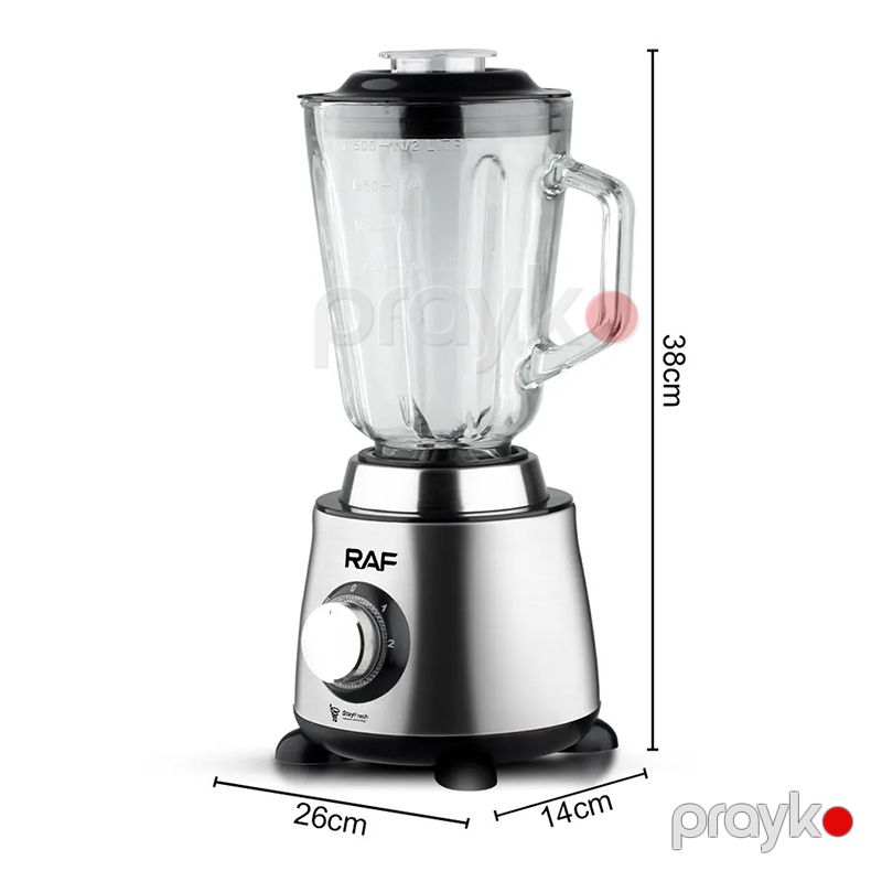 Yüksək Sürətli 1.5L Portativ RAF Blender 2-si 1Arada Çoxfunksiyalı İkiqat Şüşə Blender 3 Sürət Ayarli Smoothie Blender — Blenderlər, xırdalayanlar və mikserlər, Bakı (6)
