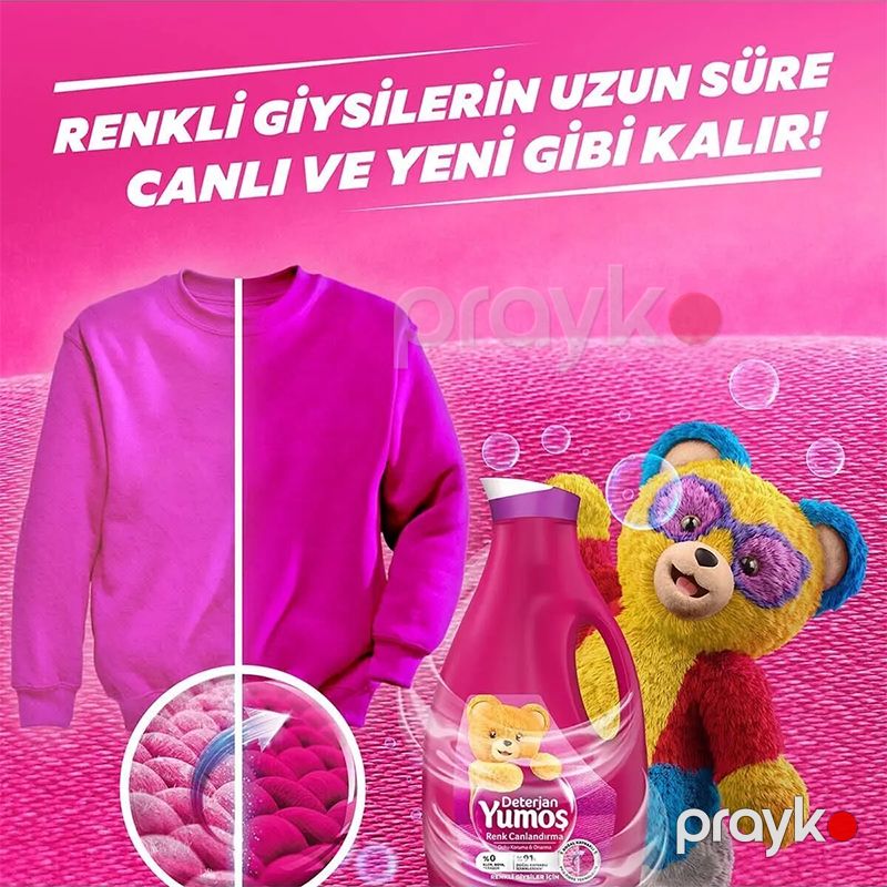 Yumos Sıvı Deterjan Tüm Renkli Giysiler 1690ml Yumoş Extra Lilyum Konsantre Çamaşır Yumuşatıcı Hassas Giysiler İçin Deterjan — Mallar, Bakı (6)