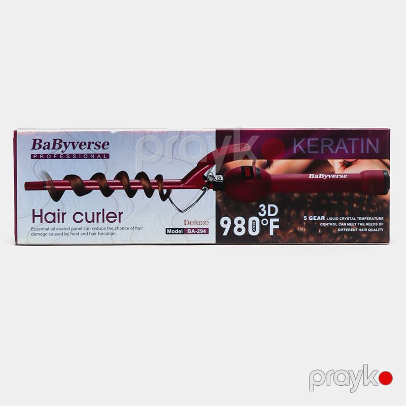 Saç Burma Ütüsü BarBieLiss Professional BA-294 Buruq Feni Nazik Afro Buruqlar Üçün Peşəkar Saç Buruq Feni Şipsi BaByverse — Fən, Bakı (7)