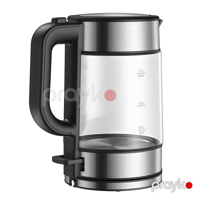 Xiaomi Yüksək Temperatura Davamlı Şüşə Çaydan 1,7 Litre Su İsitmə Gücünə Malik 2200W Dayanıqlı LED Seramik Çaydan — Elektrik çaydanları və termoslar, Bakı (2)