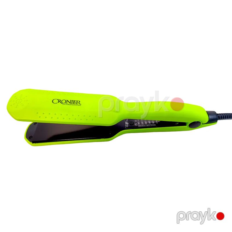 Cronıer CR-927 Yaşıl Rengli Saç Düzləşdirici 240 °C Turmalin Keramika Saç Ütüsü Peşəkar Saç Feni — Fən, Bakı (2)