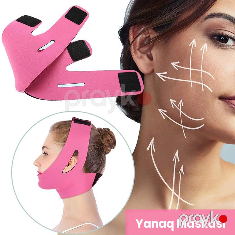 Üz Arıqladıcı Yanaq Maskası Pink Nəfəs Ala Bilən Çənə Korseti Buxaq Qırış Əleyhinə Yuxu Maskası Qayışı — Gözəllik və səhiyyə, Bakı (3)