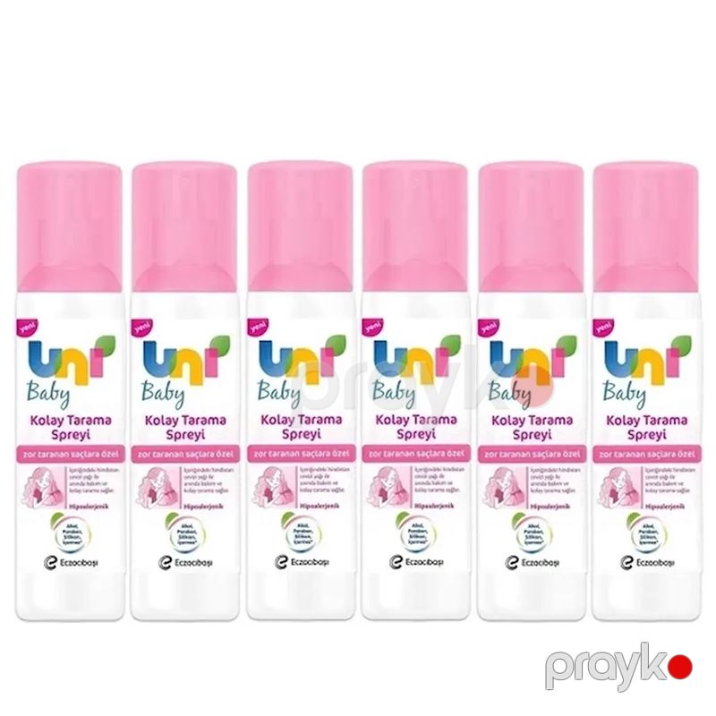 Uni Baby Kolay Tarama Spreyi 200 ml Saçlar Üçün Kolay Tarama Spreyi Uşaqlar Üçün Ətirli Saç Spreyi — Mallar, Bakı (3)