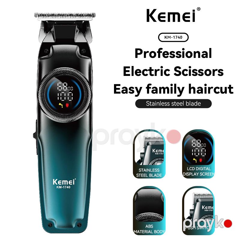 Kemei KM-1740 - Trimmer Saç Baxımı üçün Saç Kəsici Maşın 6800RPM 5W Güclü Saç Kəsicisi — Usturalar, trimmerler və epilyatorlar, Bakı (2)