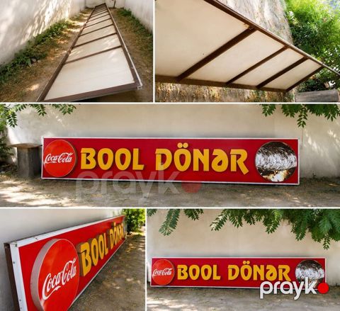 Reklam lövhəsi – “Bool Dönər” - Tip: Xarici fasad üçün iri işıqlı — Bakı