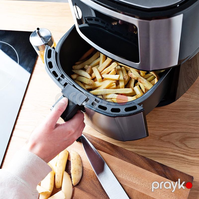 LED Sensor Ekranlı Sokany, Air Fryer 7L 1700W Gümüş Hava Fritözü Çoxfunksiyalı Rəqəmsal Yağsız Fritöz Sk-Zg-8048 — Digər mətbəx texnikası, Bakı (5)